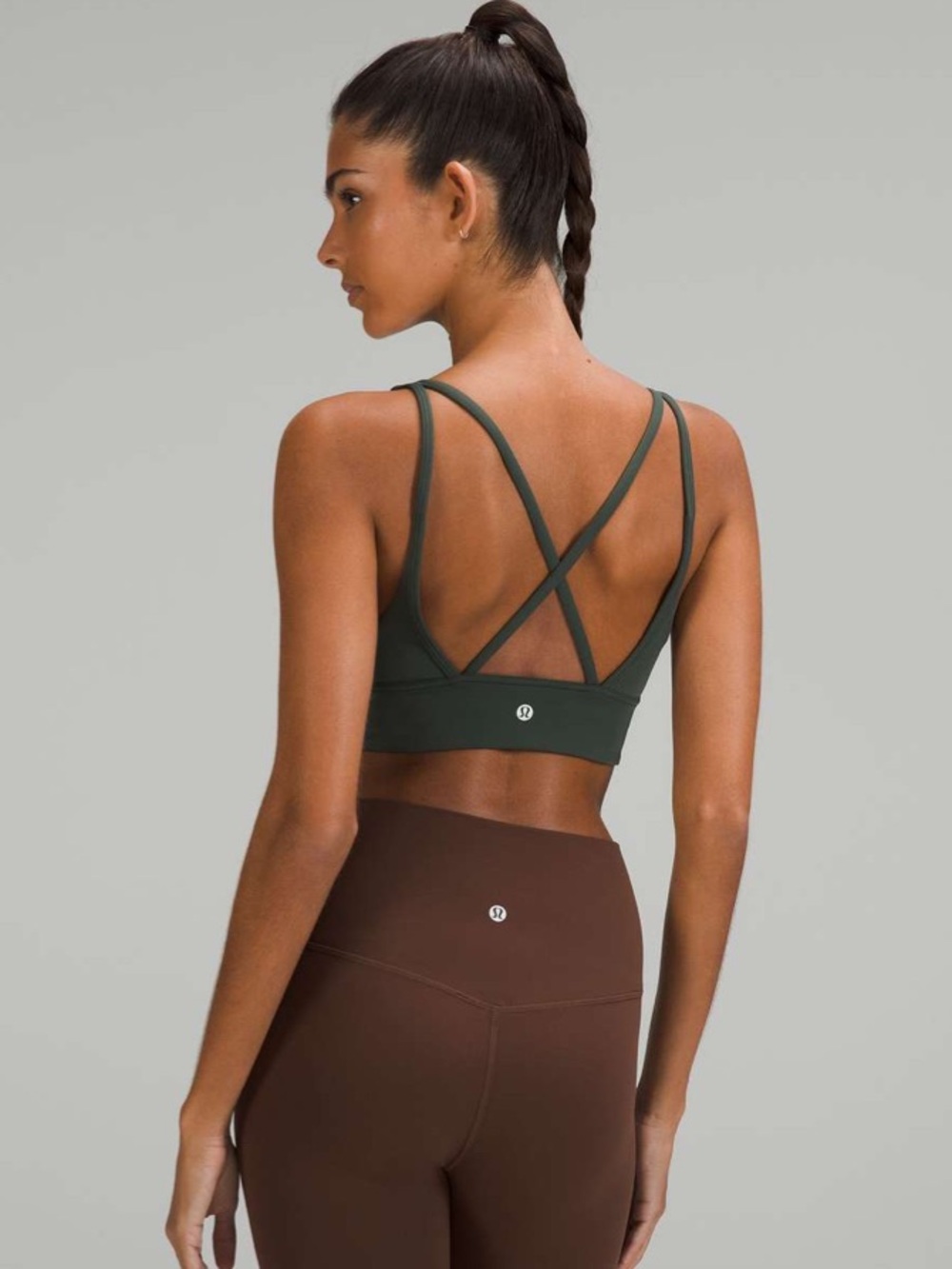 EUC Lululemon Matching Smoked Spruce 3-Piece Set. Size Tops 8/Bottom 6 - Picture 10 of 12